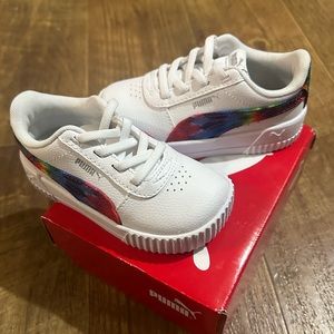 Puma kids shoes carina tie dye 7c